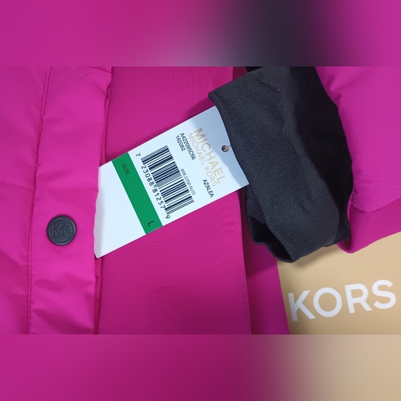 Michael Kors 💅 Azalea Pink Winter Fur Coat MK Designer Jacket ( NWT ) - Picture 6 of 15